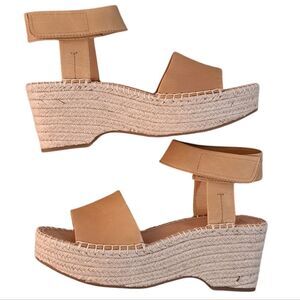Frye & Co. Amber Espadrille Wedge Chunky Boho Platform Ankle Strap Sandal Sz 10